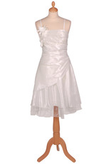 Feestjurk Ivoor met Overslag Feestjurk Ivoor met Overslag