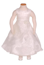 Meisjesjurk Ivoor met Organza Meisjesjurk Ivoor met Organza