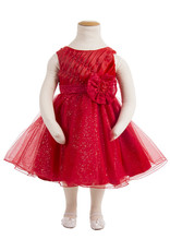 Babyjurk Rood met Bloem Babyjurk Rood met Bloem