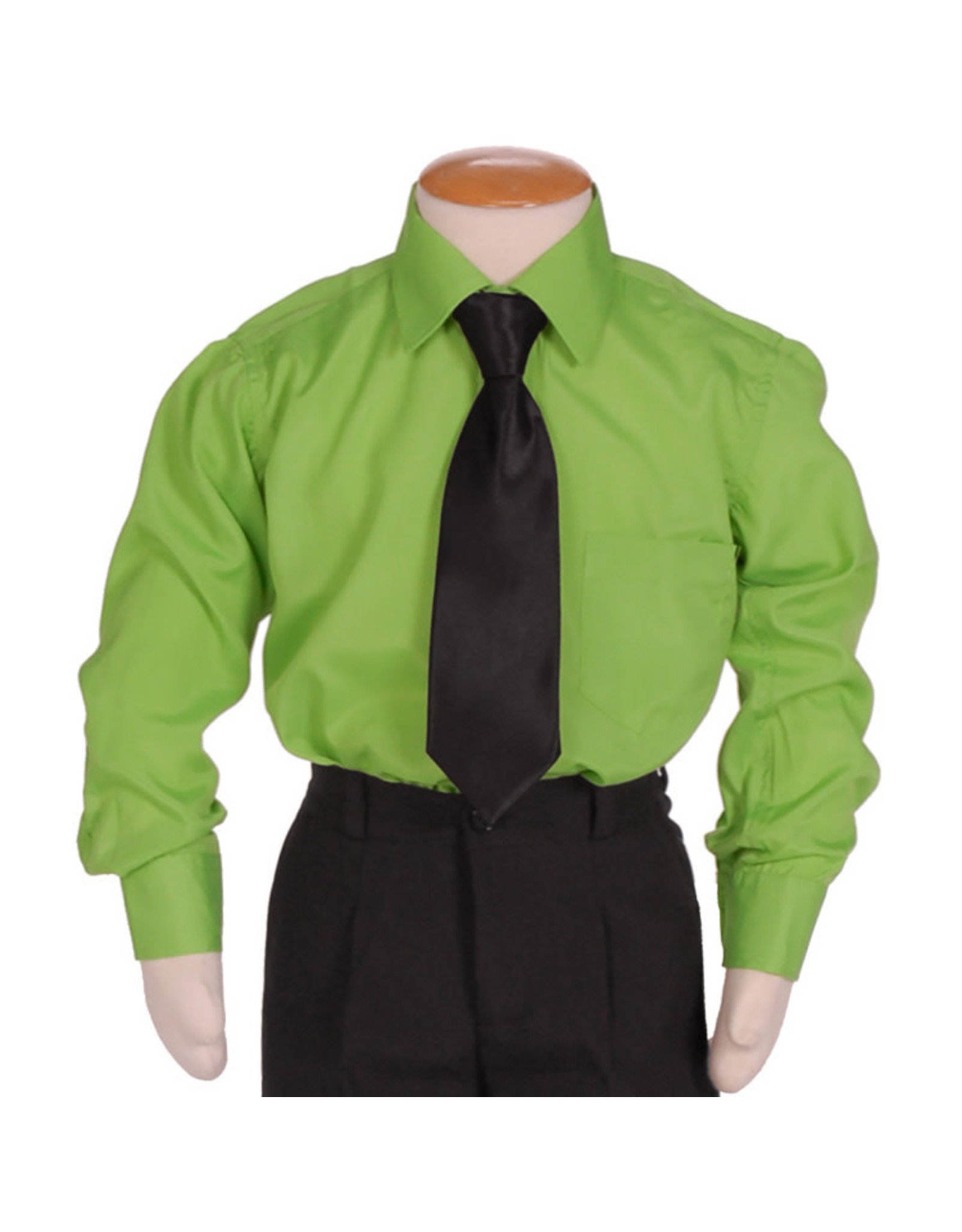 Kinderoverhemd Groen Lange Mouwen