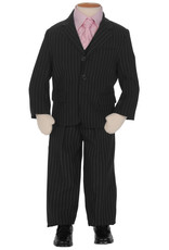 Jongens Kostuum Zwart met Krijtstreep Jongens Kostuum Zwart met Krijtstreep