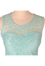 Lange Damesjurk Kant Lichtgroen Lange Damesjurk Kant Lichtgroen