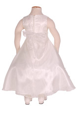 Meisjesjurk Ivoor met Organza Meisjesjurk Ivoor met Organza