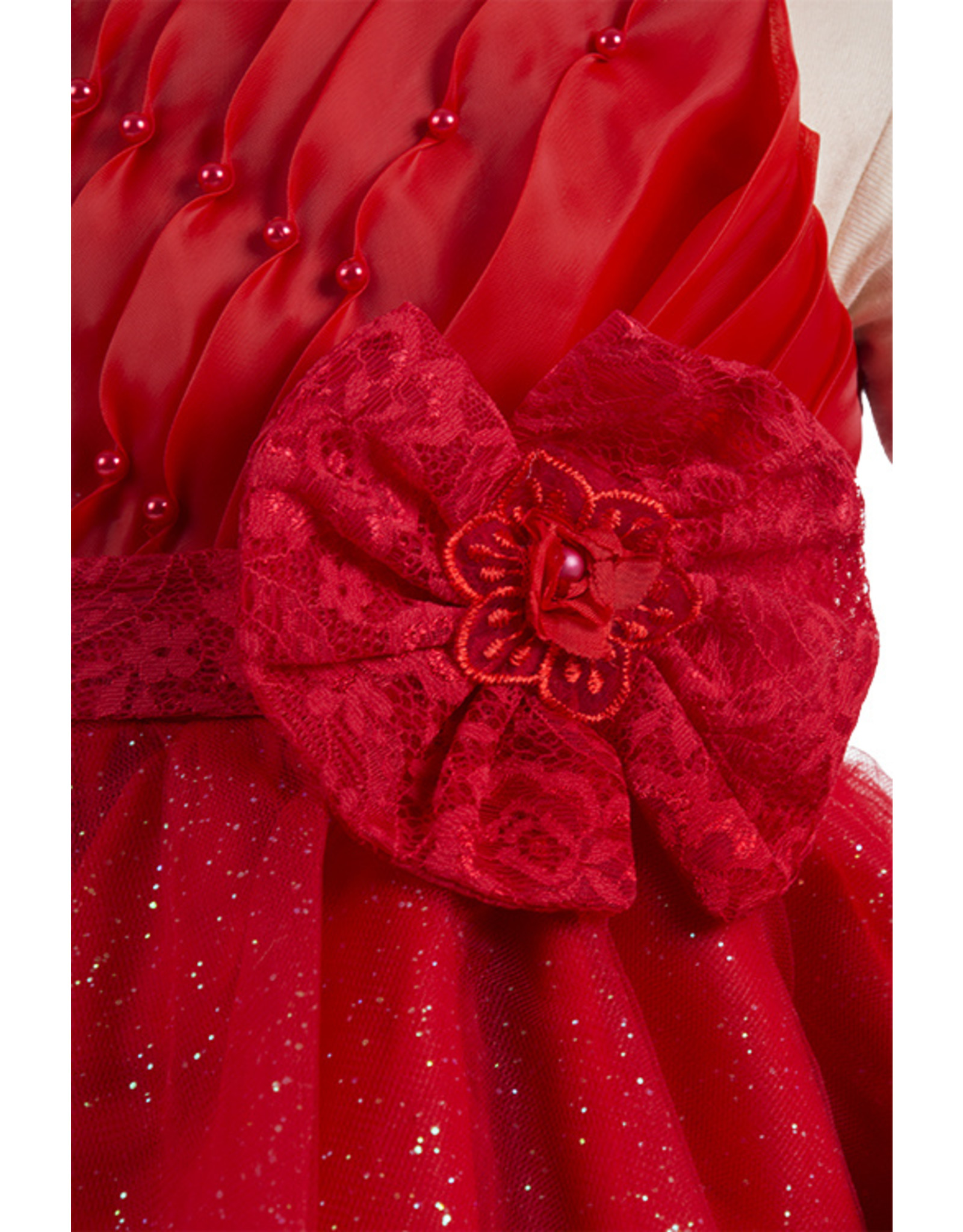 Babyjurk Rood met Bloem