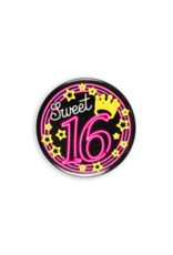 Neon Button - Sweet 16