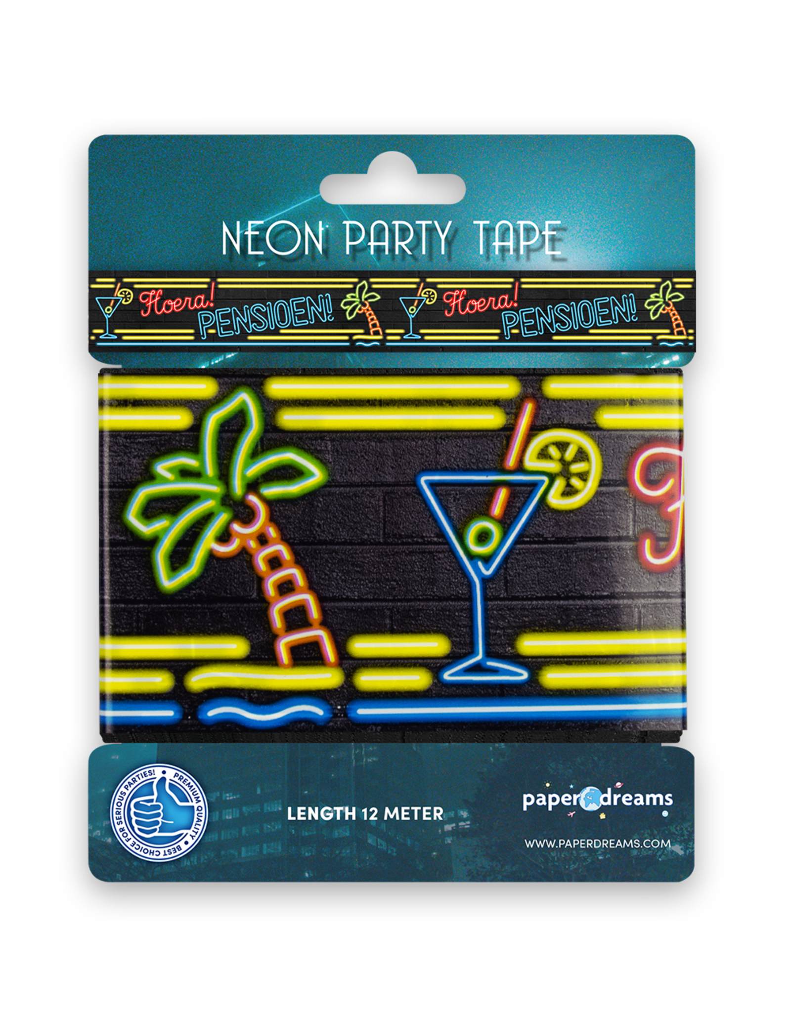 Neon Party Tape - Pensioen