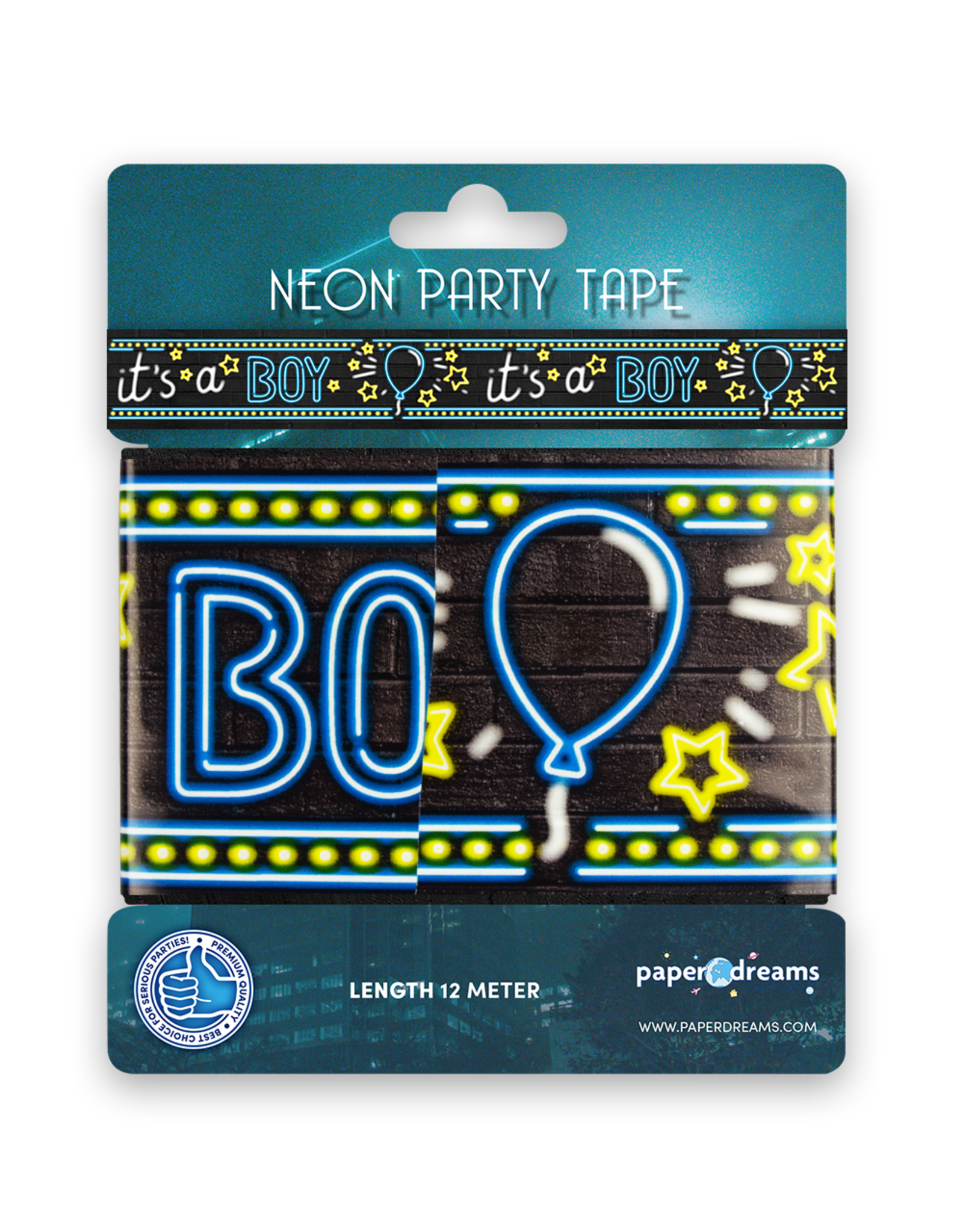 Neon Party Tape - It's a Boy!