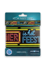 Neon Party Tape - Hier is het Feestje