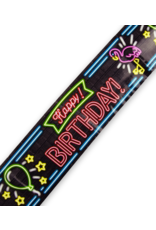 Neon Party Tape - Happy Birthday