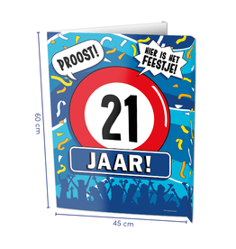 Window Signs - 21  Jaar