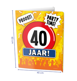 Window Signs - 40  Jaar