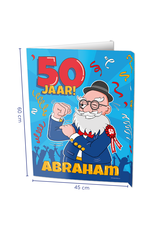 Window Signs - Abraham 50  Jaar