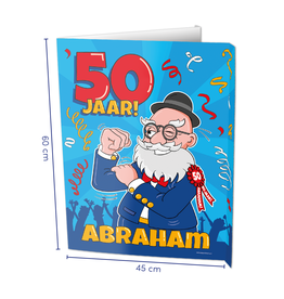 Window Signs - Abraham 50  Jaar