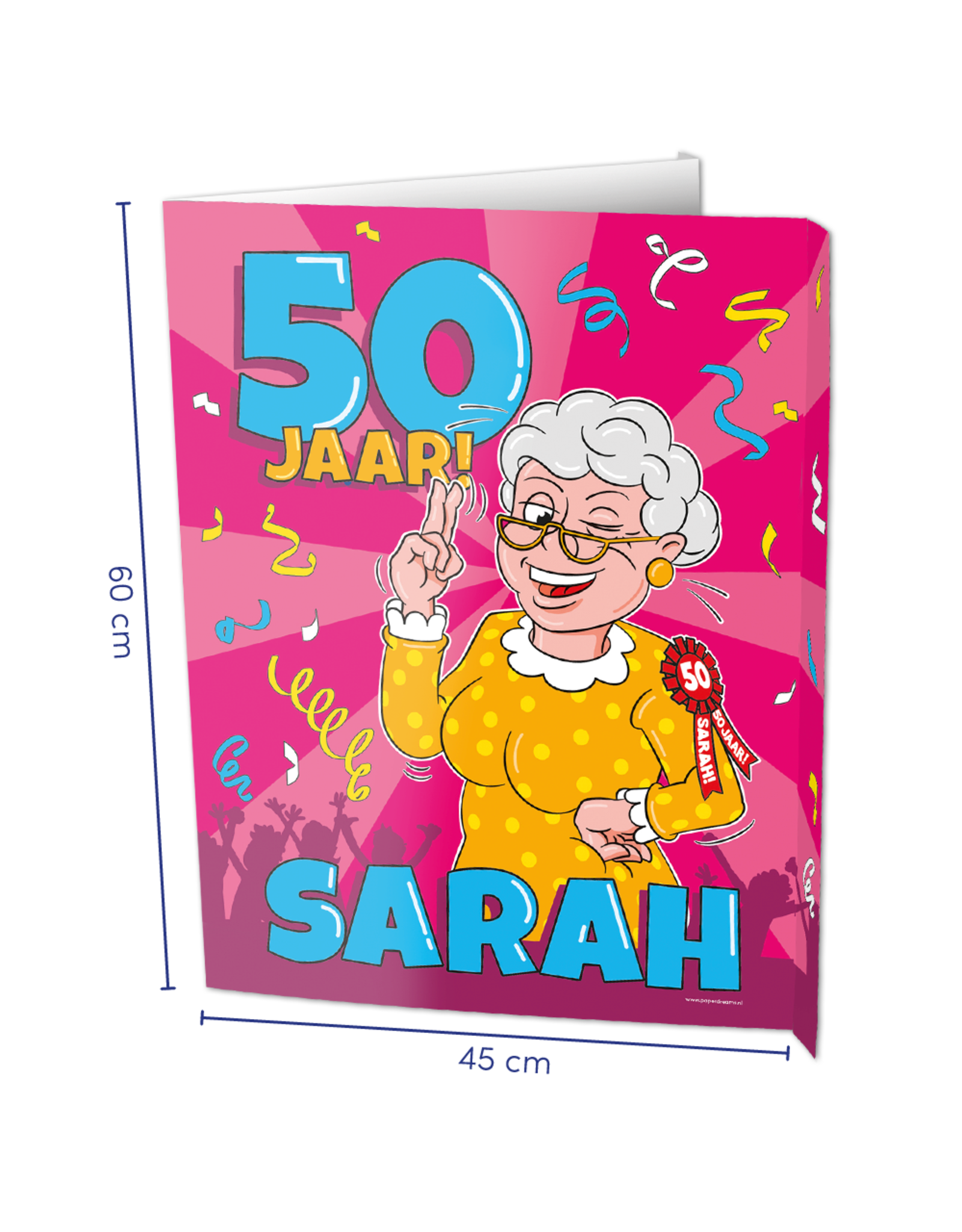 Window Signs - Sarah 50  Jaar