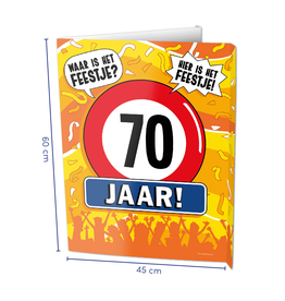 Window Signs - 70  Jaar