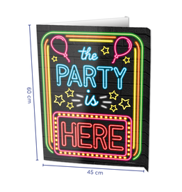 Window Signs Neon - The Party is Here