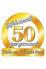 Huldeschild - Special - 50 Jaar Getrouwd Huldeschild - Special - 50 Jaar Getrouwd