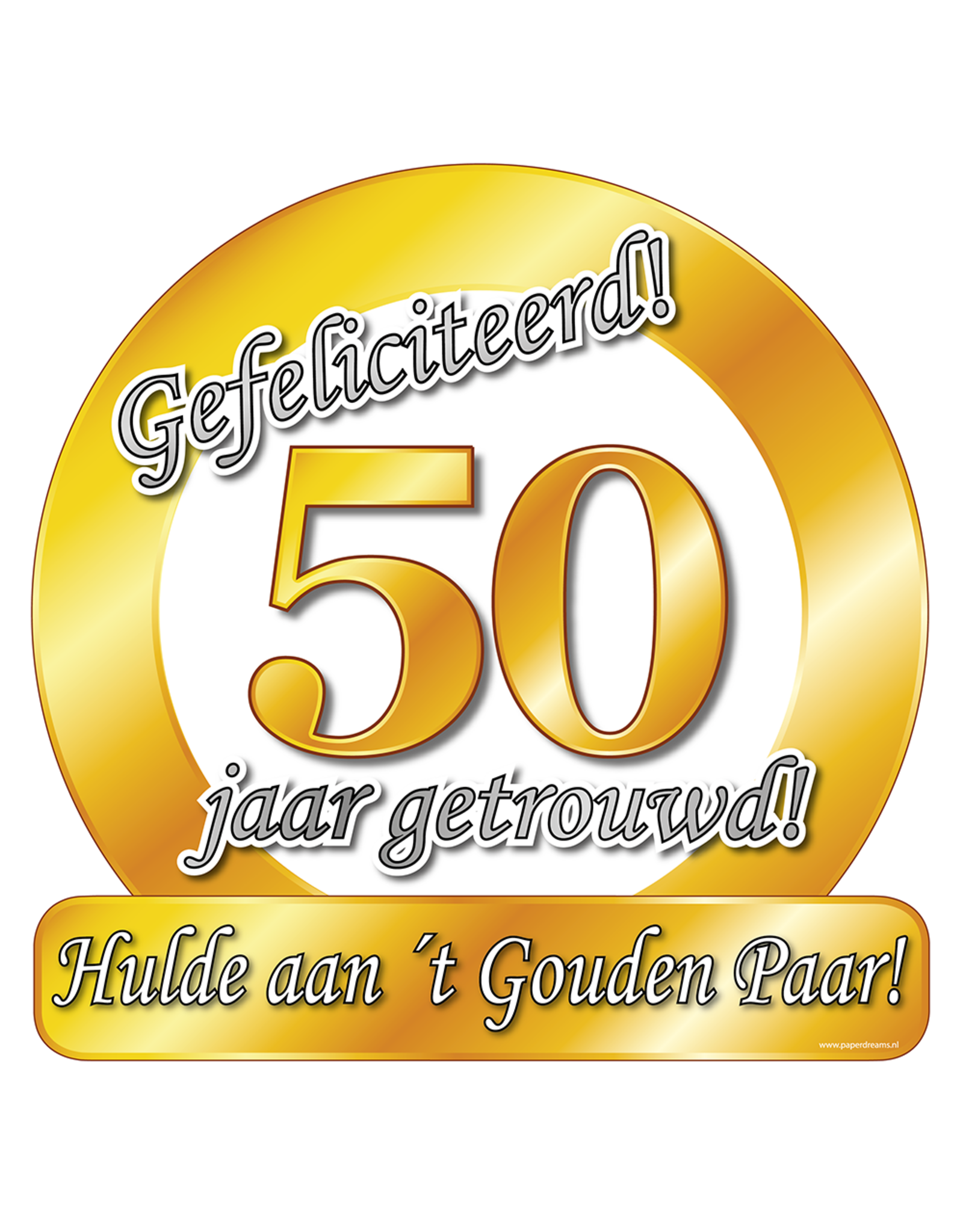Huldeschild - Special - 50 Jaar Getrouwd