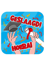 Huldeschild - Geslaagd Cartoon