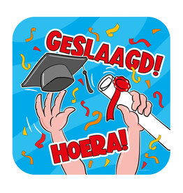 Huldeschild - Geslaagd Cartoon