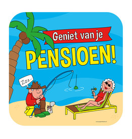 Huldeschild - Pensioen Cartoon