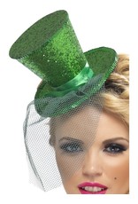 Mini Hoge Hoed op Diadeem, Groen