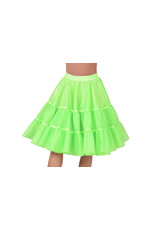 Petticoat Fluor Groen Middel Lang, Elastique