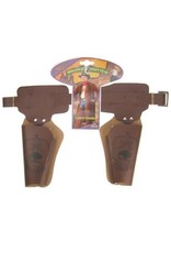 Holster Buscadero Dubbel Bruin 90cm, Kind