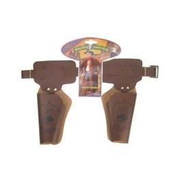 Holster Buscadero Dubbel Bruin 90cm, Kind