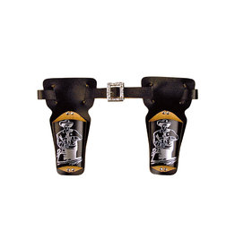 Holster Wild West Dubbel Zwart 90cm, Kind