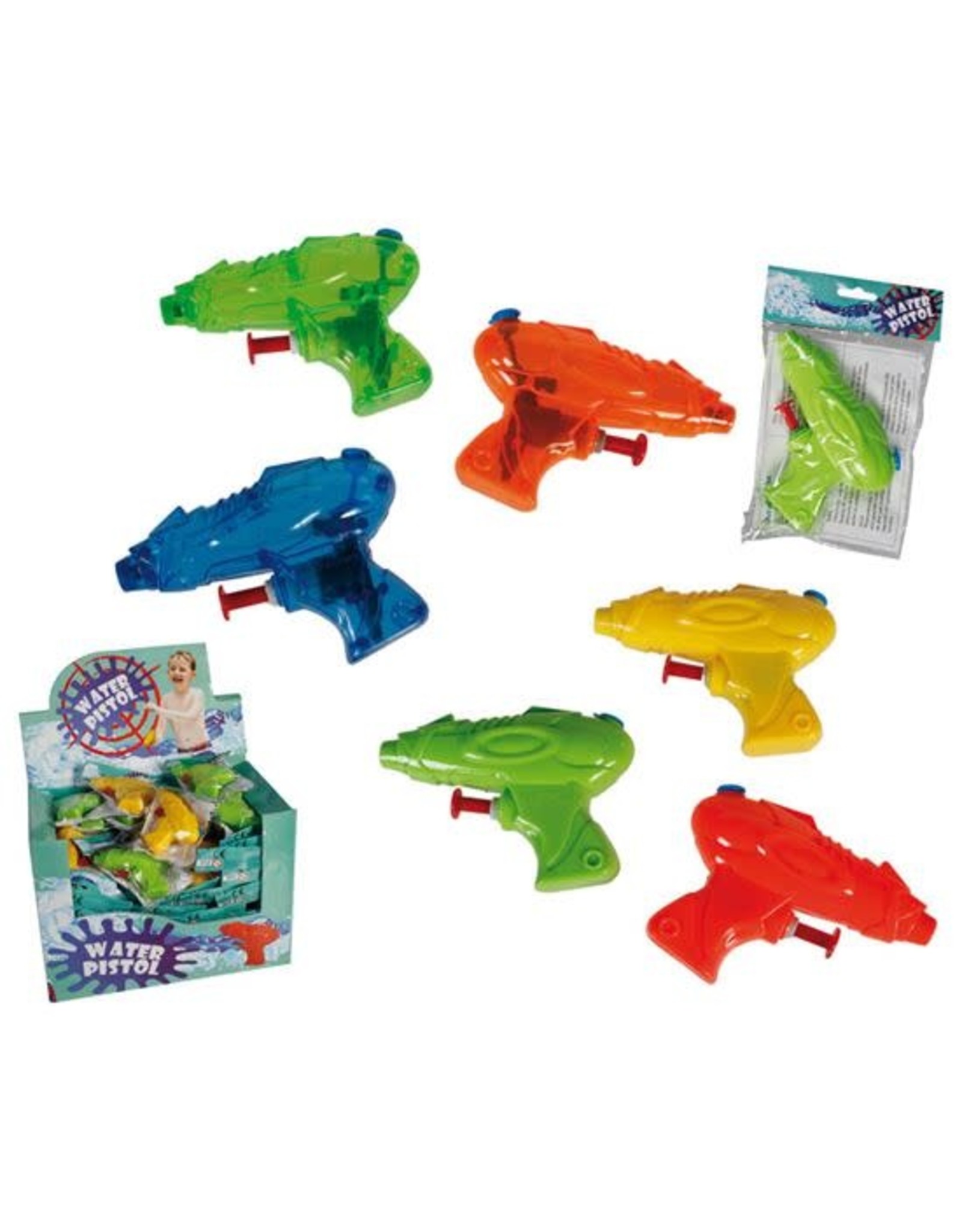 Waterpistool 10 cm, 6 Assorti (Prijs/Stuk)