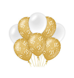 Decoratie Ballon Goud/Wit - 21