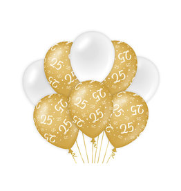 Decoratie Ballon Goud/Wit - 25
