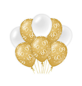 Decoratie Ballon Goud/Wit - 60