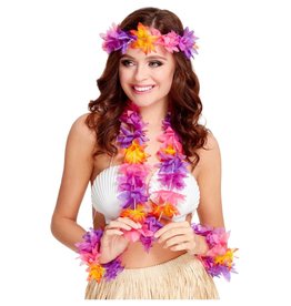 Hawaii Set Multi gekleurd (4 stuks)