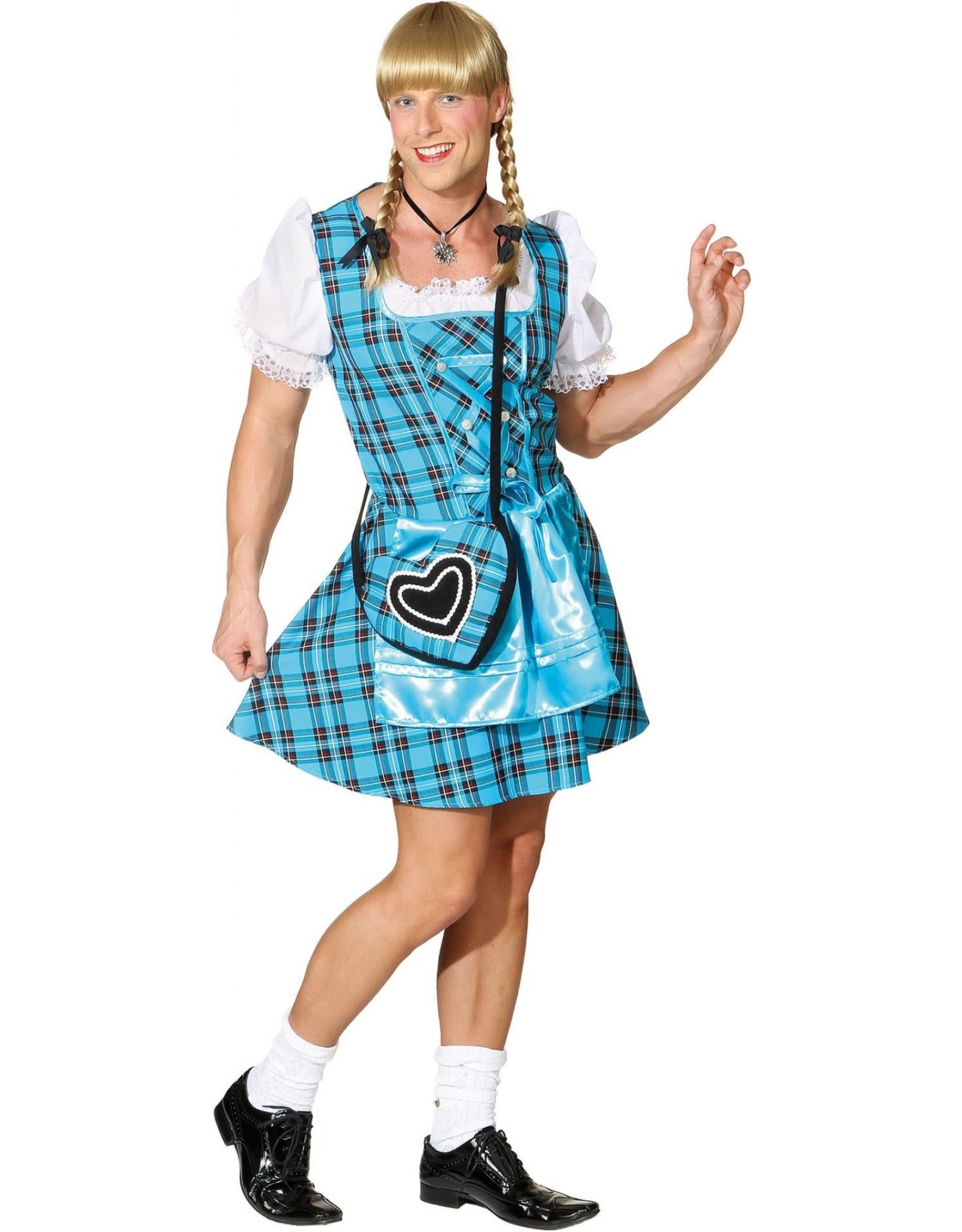 Dirndl voor Mannen, Turquoise