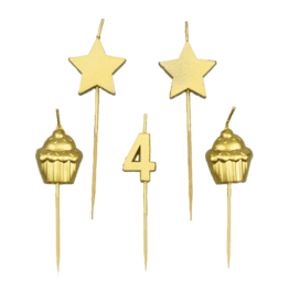 Taartkaarsjes - 4 Jaar