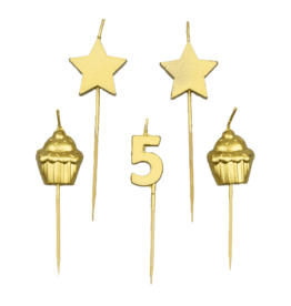 Taartkaarsjes - 5 Jaar