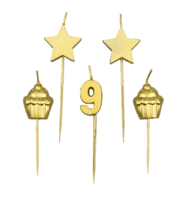Taartkaarsjes - 9 Jaar