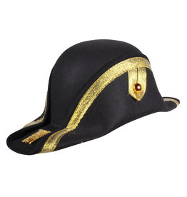 Napoleonshoed '"Basic'', Zwart-Goud Napoleonshoed '"Basic'', Zwart-Goud