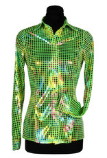 Disco Shirt Dame, Groen