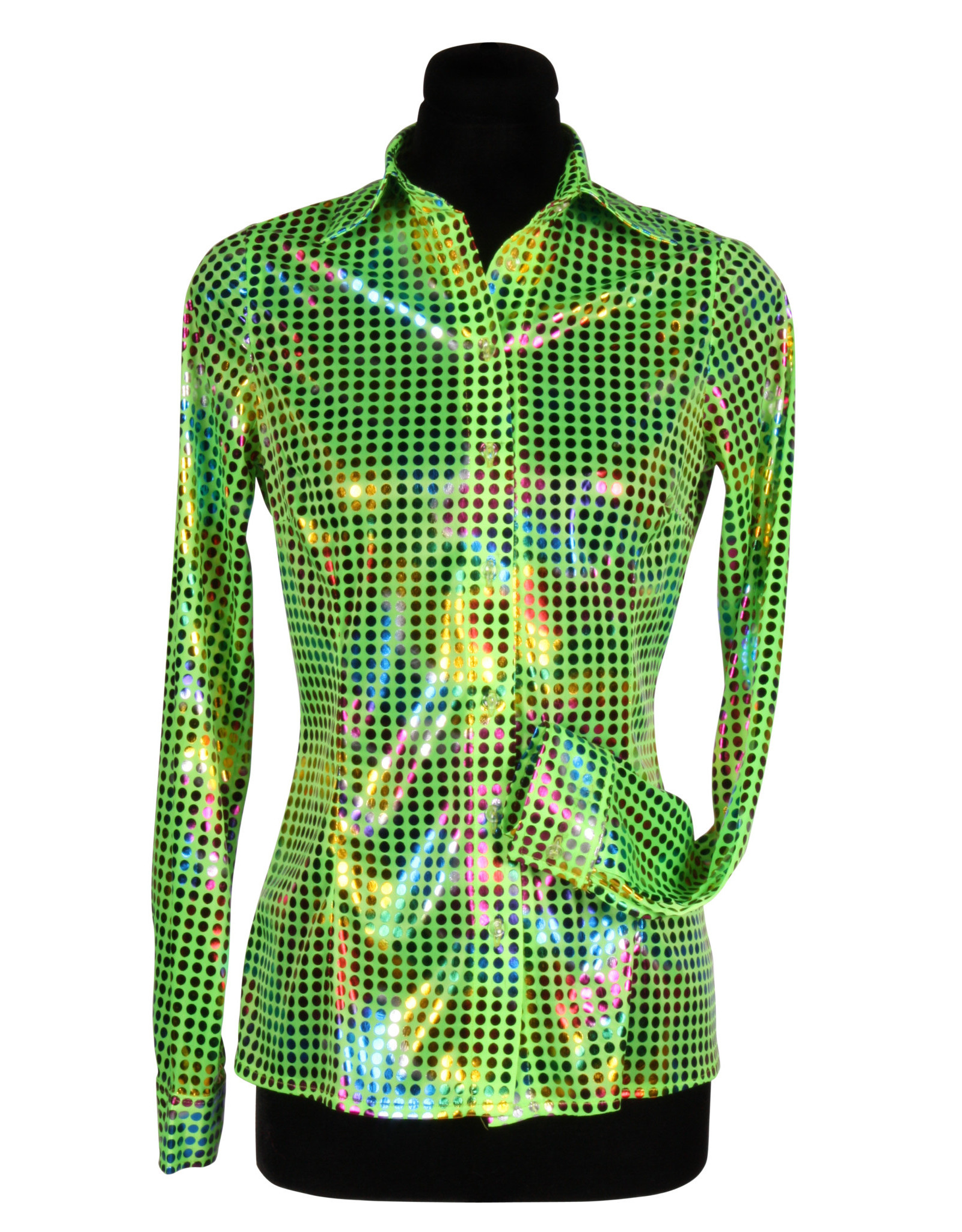 Disco Shirt Dame, Groen