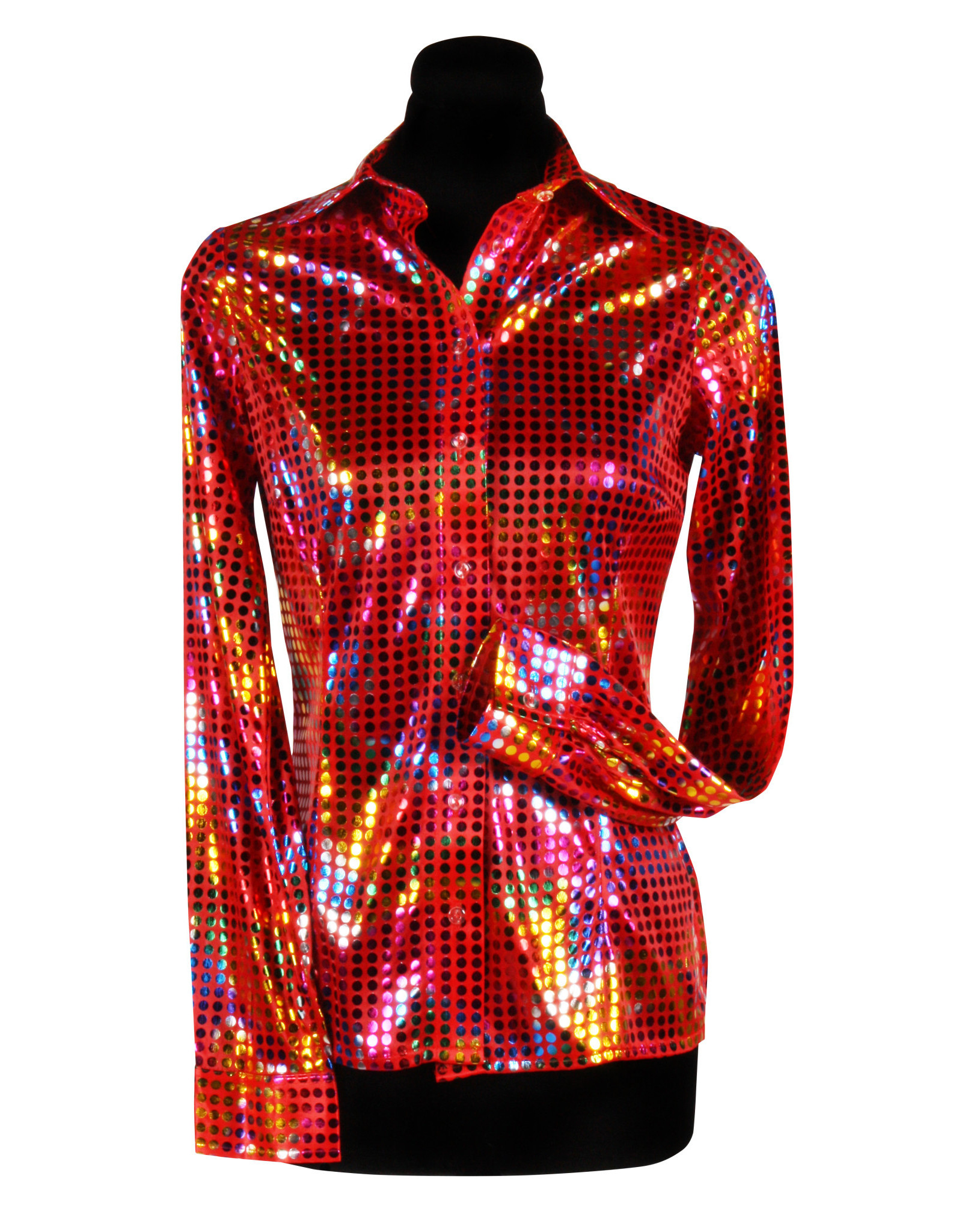 Disco Shirt Dame, Rood