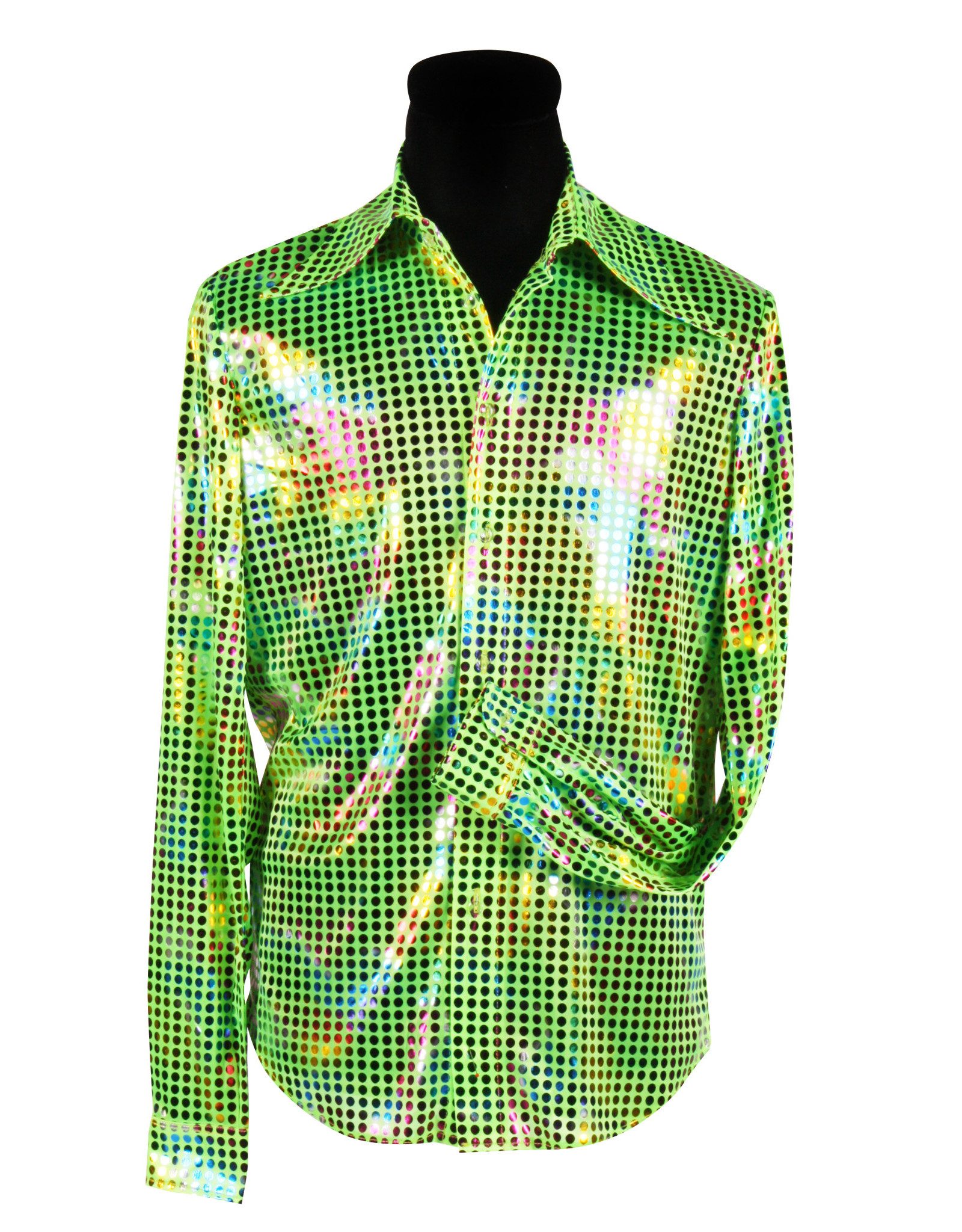 Shirt Disco Heren, Groen