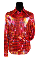 Shirt Disco Heren, Rood