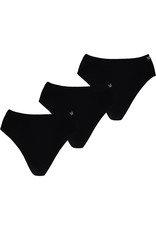 Apollo Bamboe Dames Naadloze Hip Slip, Zwart (3 Stuks)