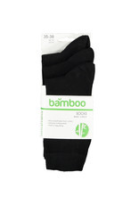 Basic Bamboe Sokken Zwart (3 Paar)