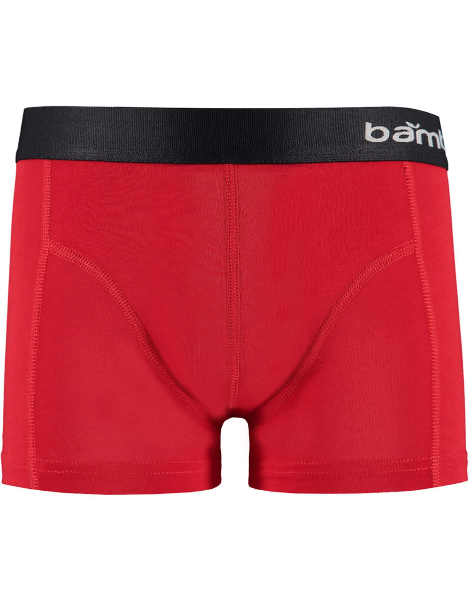 Apollo Basic Bamboe Jongens Boxershorts, Multi/Rood (3 Stuks)