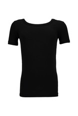 Apollo Basic Bamboe T-Shirt met Ronde Hals voor Kinderen, Zwart (3 Stuks)