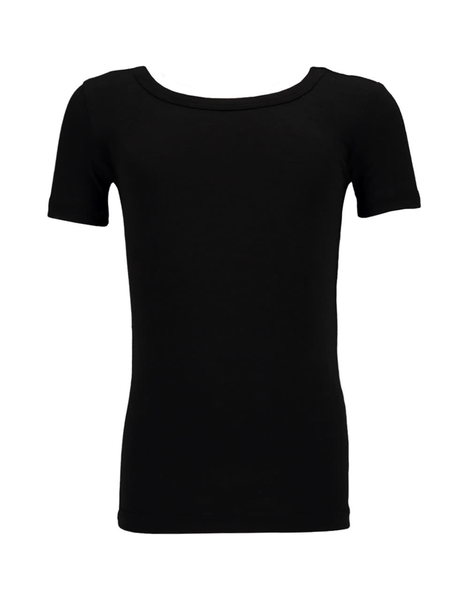 Apollo Basic Bamboe T-Shirt met Ronde Hals voor Kinderen, Zwart (3 Stuks)